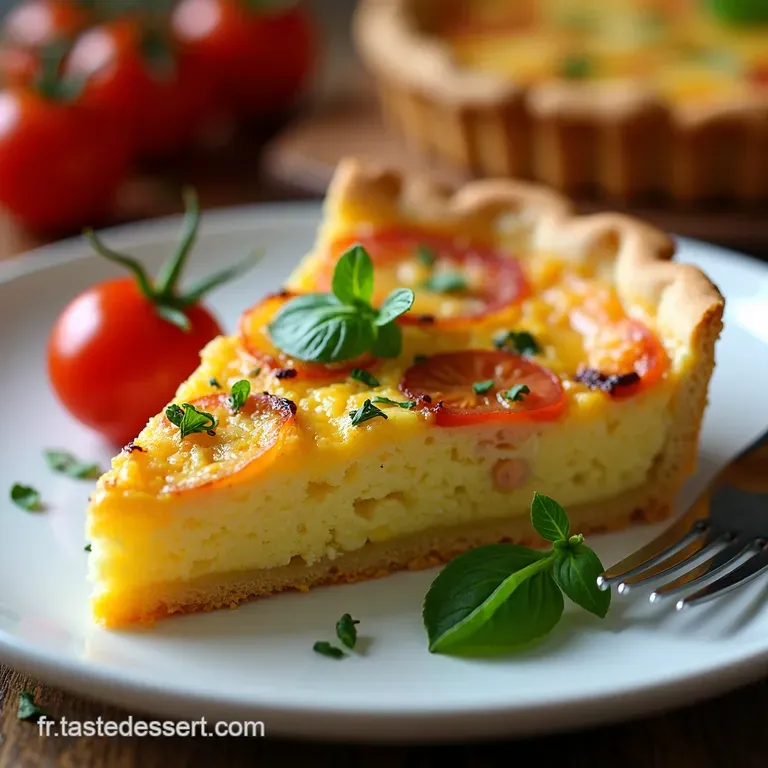 Quiche Sans P&acirc;te au Thon et Tomate