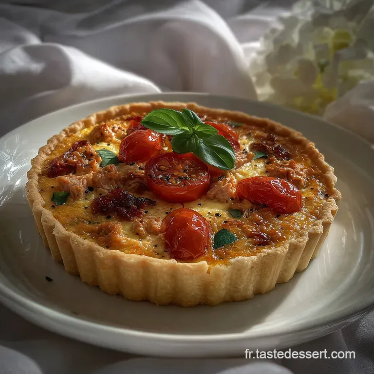 La Quiche Thon Tomates Et Moutarde Qui Ne Rate Jamais presentation