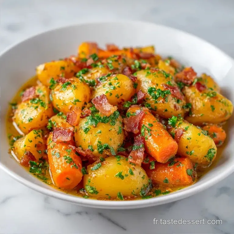 Rago&ucirc;t De Pommes De Terre &Agrave; L Ancienne Au Lard
