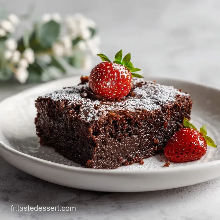 Recette Pour Brownies Au Chocolat : C&oelig;ur Fondant