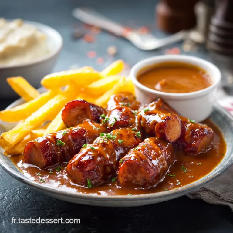 La Currywurst Berlinoise L&eacute;quilibre Parfait Entre Douceur Et Piquant presentation
