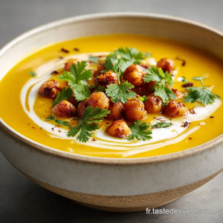 Recette Hiver Healthy : Velout&eacute; Potimarron & Pois Chiches