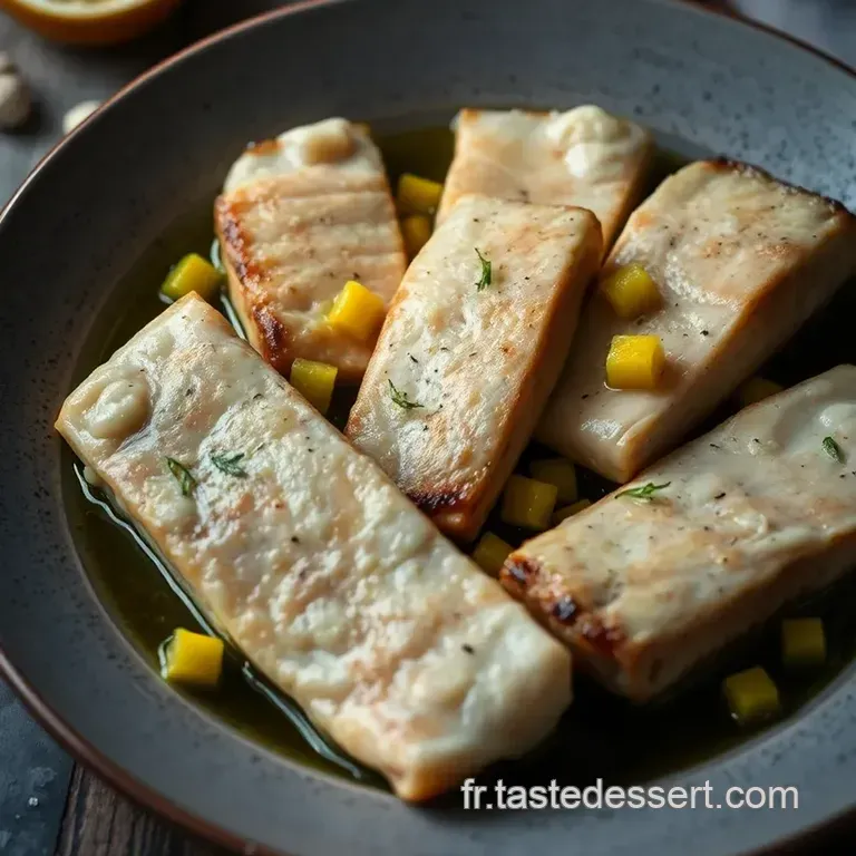 Recette Lieu Noir Aux Agrumes Et Fenouil R&ocirc;ti presentation