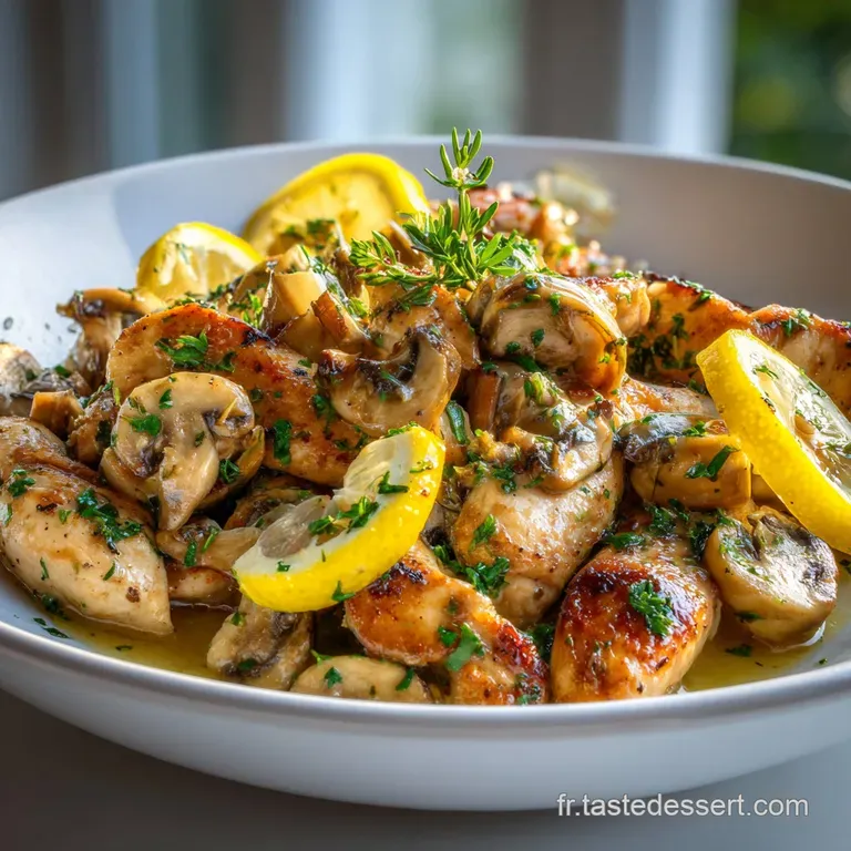 Tender, glistening chicken thigh with crispy skin, alongside bright, softened mixed vegetables on a clean white plate.