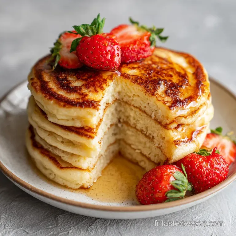 Pancake Sans Oeufs : Moelleux et A&eacute;r&eacute;