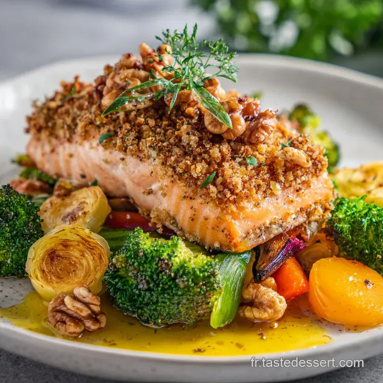 Recette Saine : Saumon Croquant aux L&eacute;gumes Printaniers