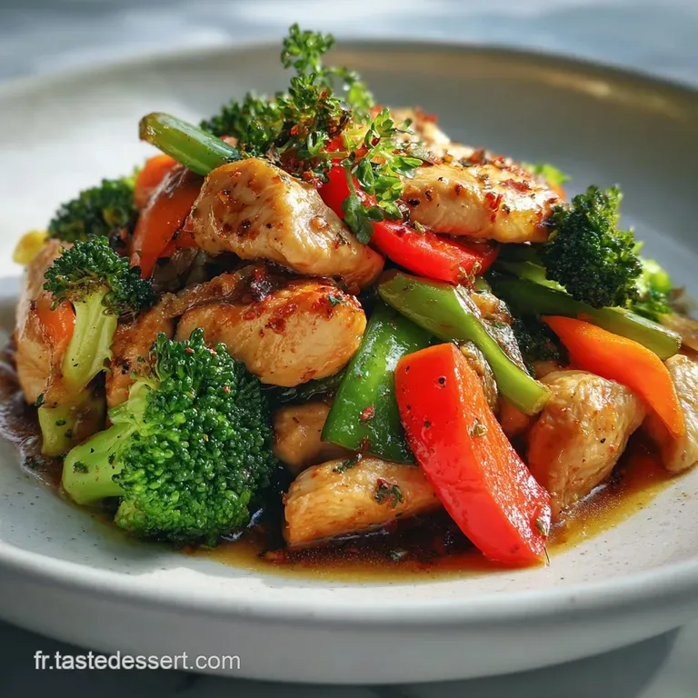 Repas Healthy au Poulet et L&eacute;gumes