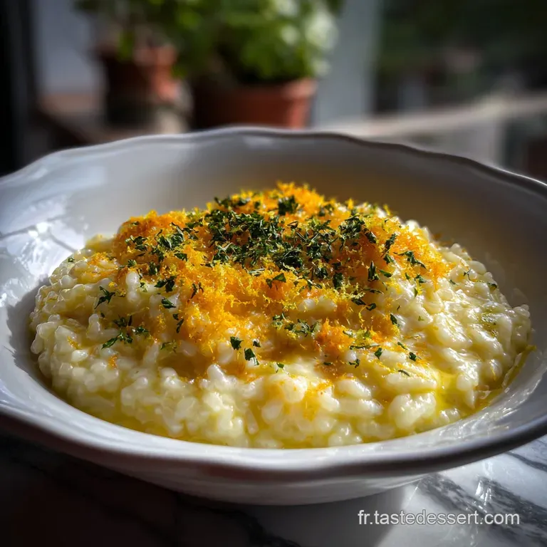 Risotto au Parmesan Citron Crmeux Zest : La Fra&icirc;cheur Umami