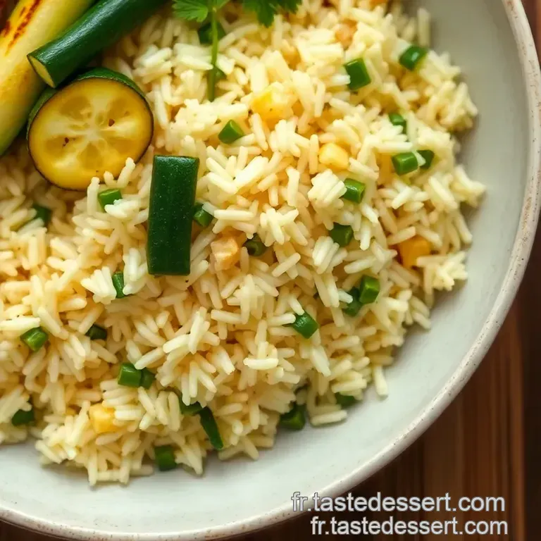 Riz Aux Courgettes Savoureux presentation