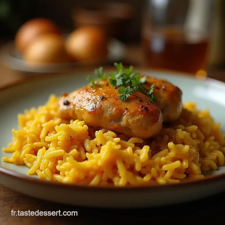 Riz Cr&eacute;meux Au Poulet Fa&ccedil;on Korma Doux Un Voyage Subtil Entre Provence Et Inde presentation