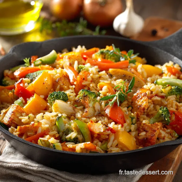 Riz Saut&eacute; Aux L&eacute;gumes Croquants La M&eacute;thode Express Du Chef presentation