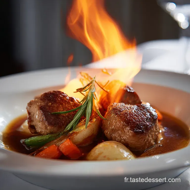 Rognons de veau flamb&eacute;s au cognac Le secret de la cuisson minute parfaite