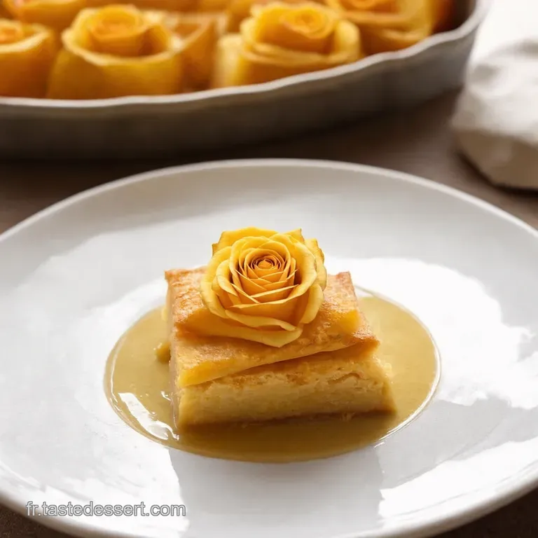 Roses Feuillet&eacute;es aux Pommes Perle en Sucre