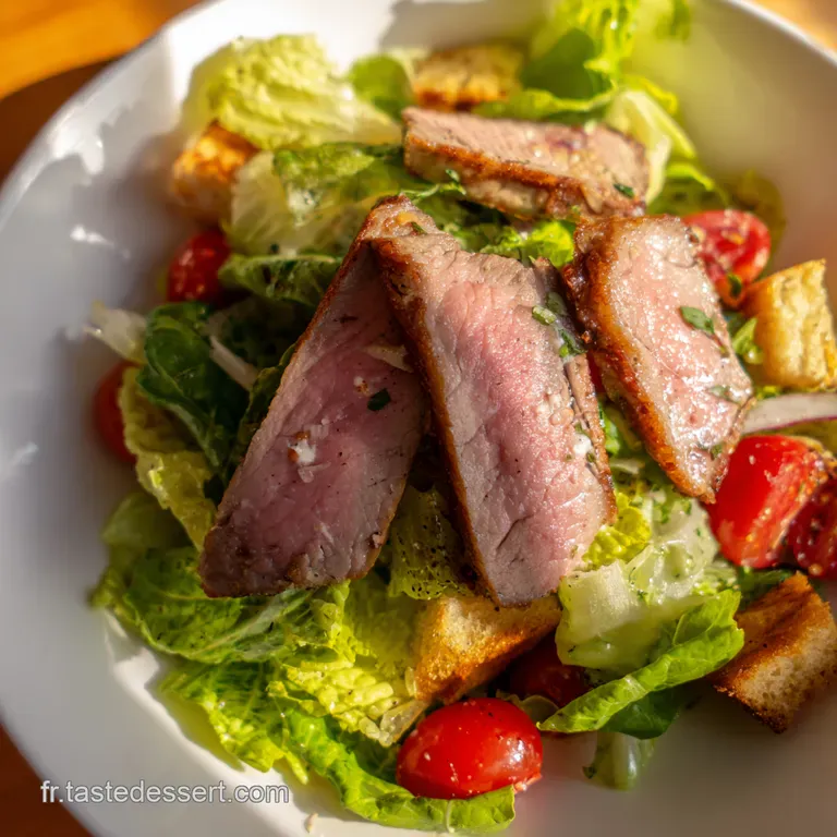 Salade C&eacute;sar &agrave; l Agneau: Un Classique Revisit&eacute;e