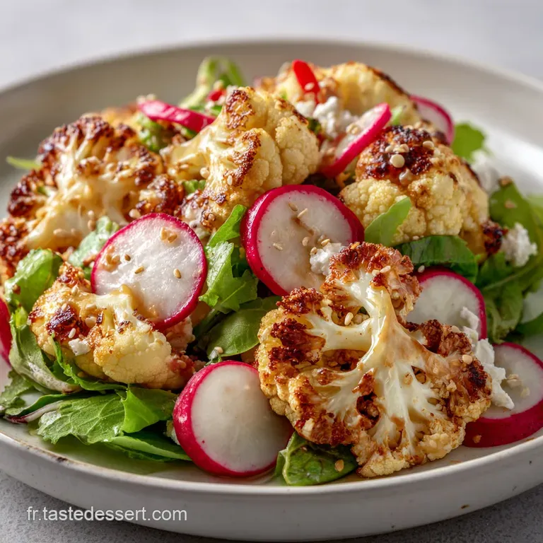 Salade Choufleur Radis : R&ocirc;ti Radis Piquant presentation
