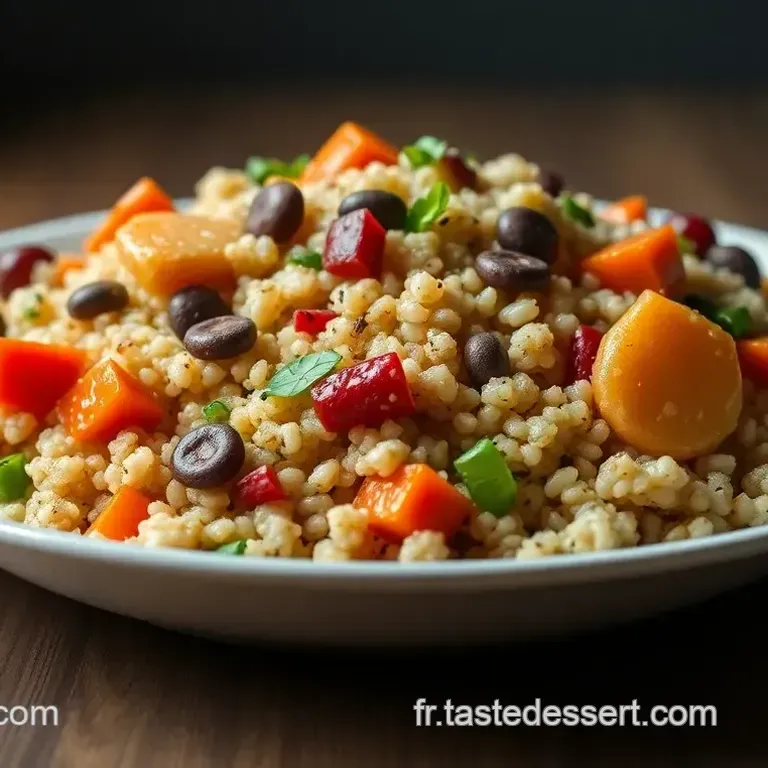 Salade Color&eacute;e de Quinoa aux L&eacute;gumes Frais