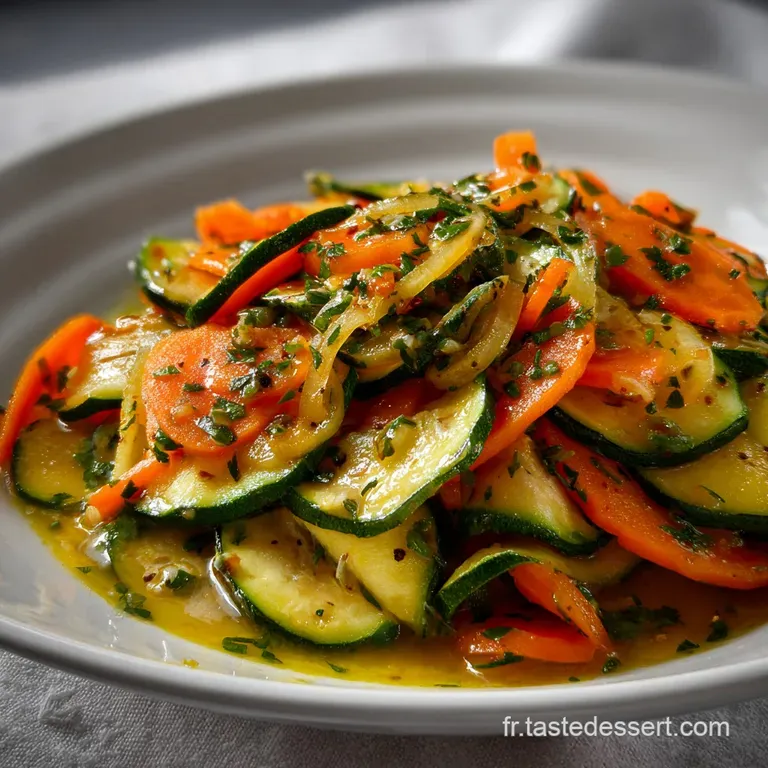 Salade Courgettes Carottes : La Crudit&eacute; Citron-Cumin Facile presentation