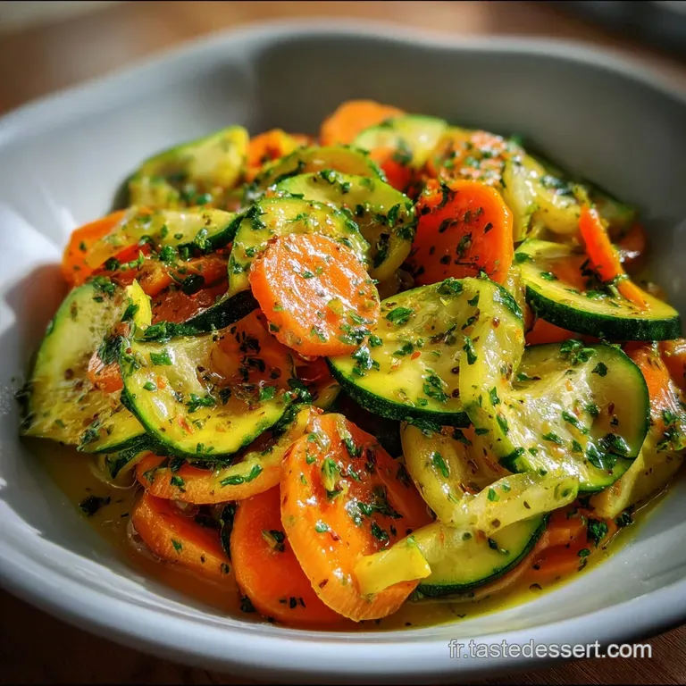 Salade Courgettes Carottes : La Crudit&eacute; Citron-Cumin Facile