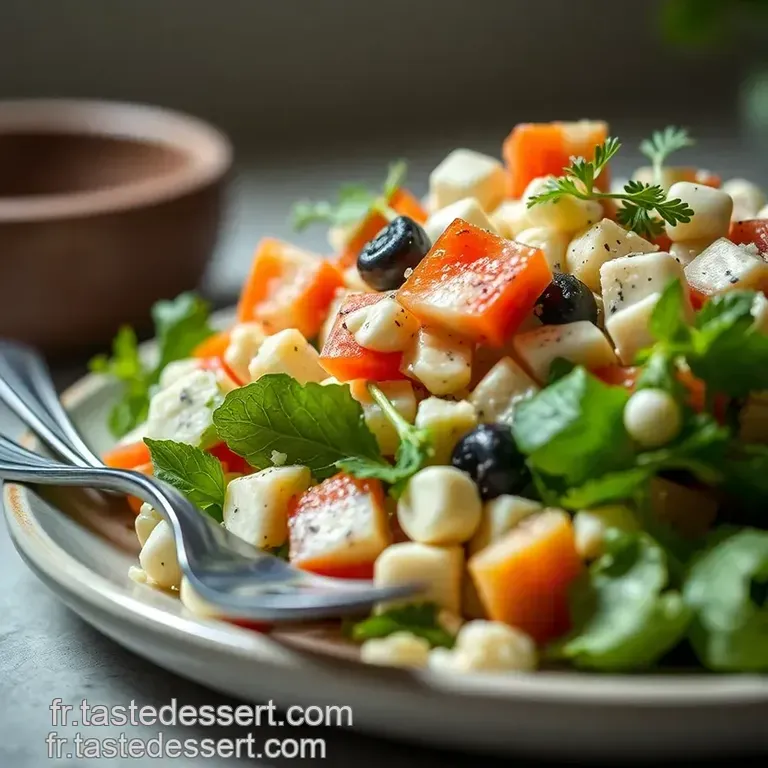 Salade Cr&eacute;toise Horiatiki Deluxe presentation