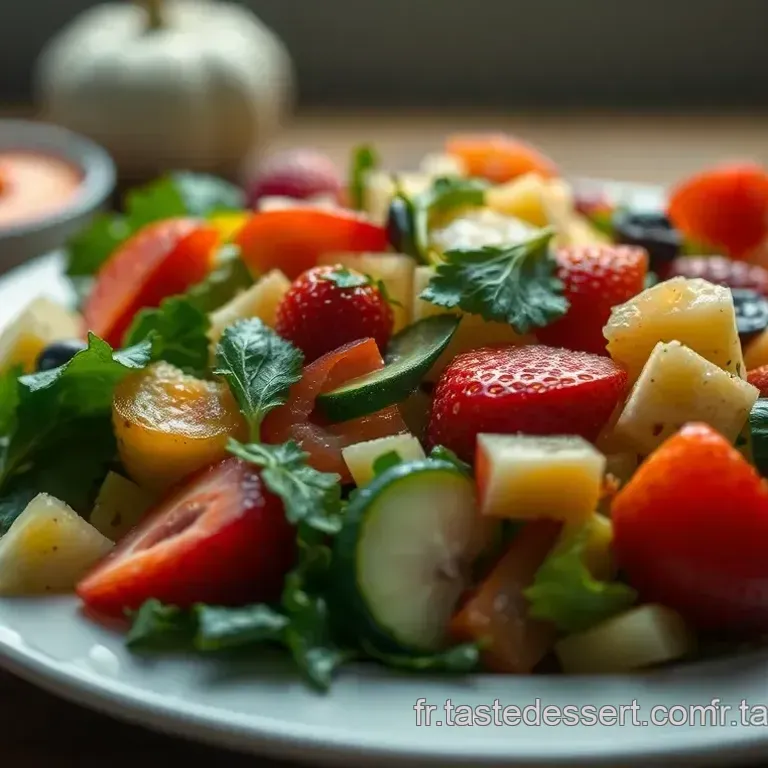 Salade d &Eacute;t&eacute; aux L&eacute;gumes et Fruits de Saison