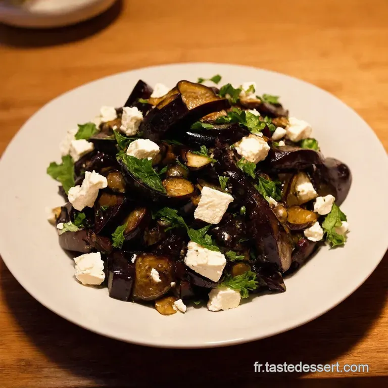 Salade Daubergines R&ocirc;ties Tomates Et Feta Saveurs Estivales Qui Durent presentation