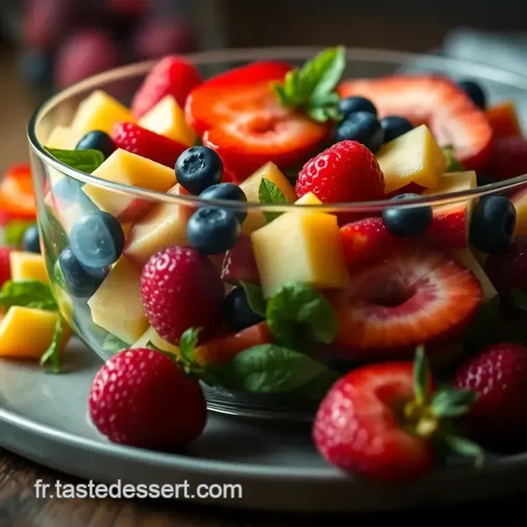 Salade De Fruits D &eacute;t&eacute; &Agrave; La Fran&ccedil;aise presentation