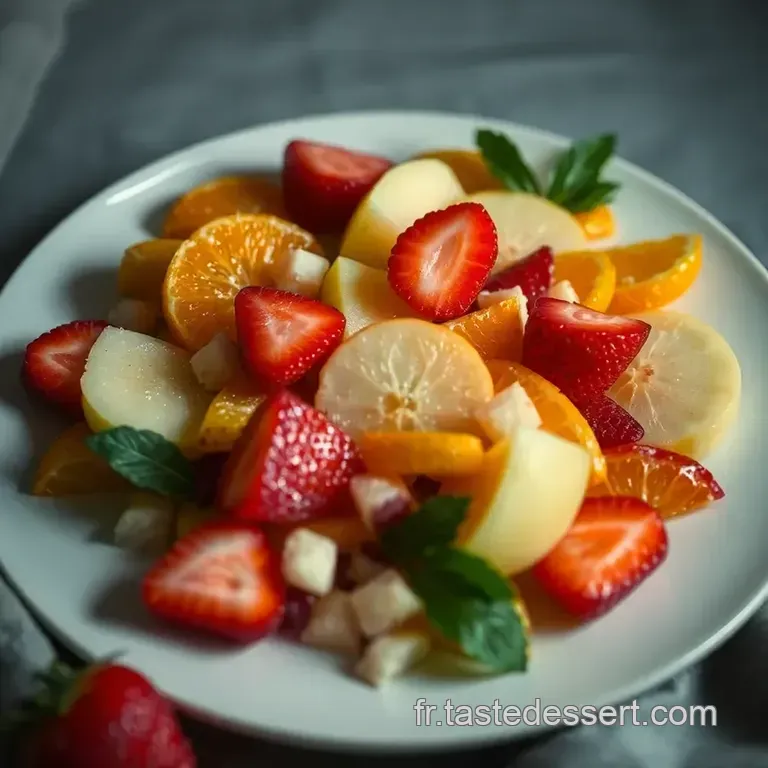 Salade De Fruits Fra&icirc;cheur &Agrave; La Fran&ccedil;aise presentation