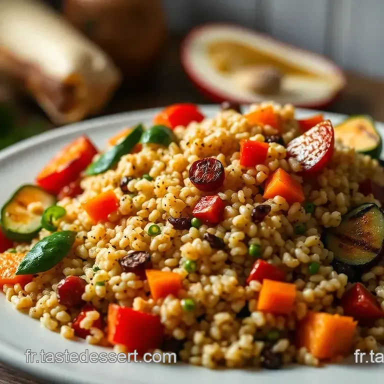 Salade de Quinoa &Eacute;quilibr&eacute;e avec L&eacute;gumes Grill&eacute;s et Vinaigrette au Citron