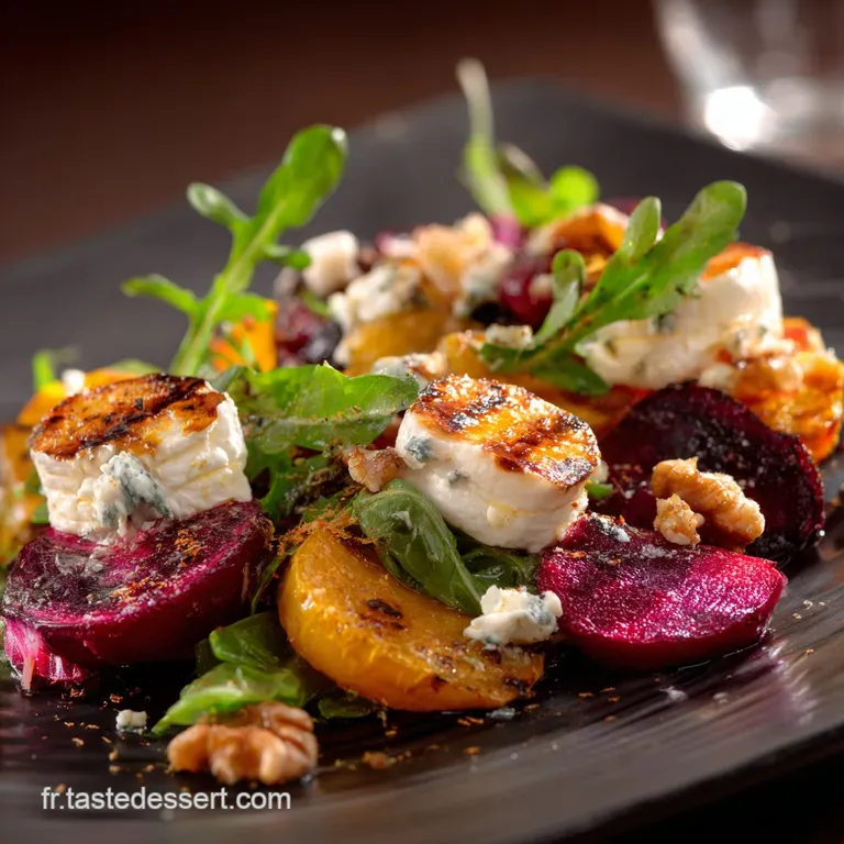 Salades Dhiver : La Recette Chic Et Consistante Aux Racines Et Ch&egrave;vre Chaud presentation