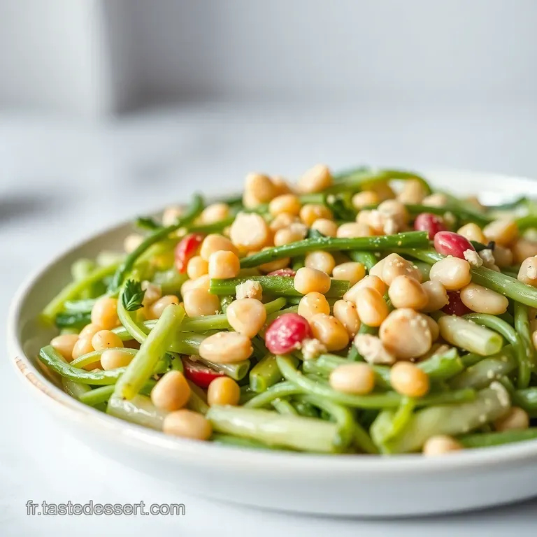 Salade Estivale Croquante: Haricots Verts Petits Pois & Vinaigrette Citronn&eacute;e