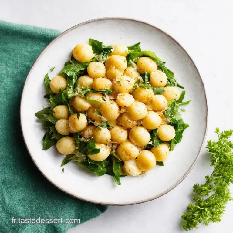 Salade Estivale de Gnocchis Grill&eacute;s Mozzarella et Pignons