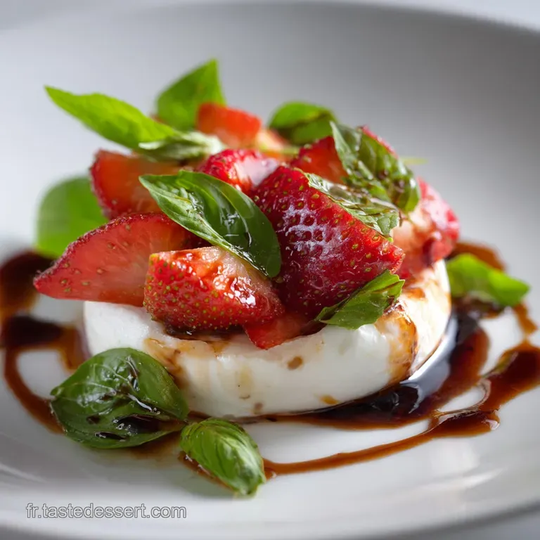 Salade De Fraises Basilic Et Mozzarella La Caprese Estivale Facile presentation