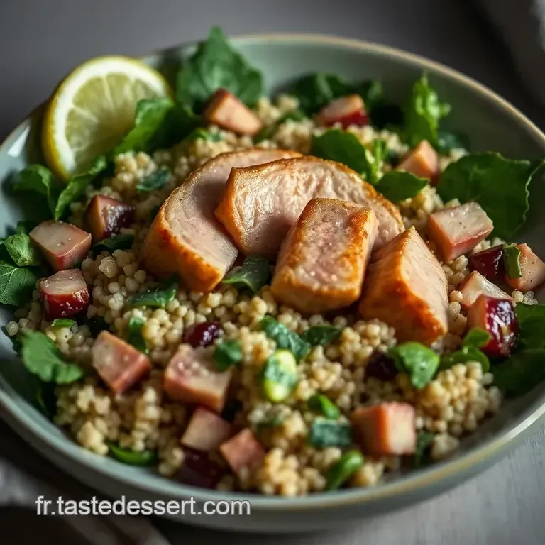 Salade Printani&egrave;re De Quinoa Au Lapin presentation