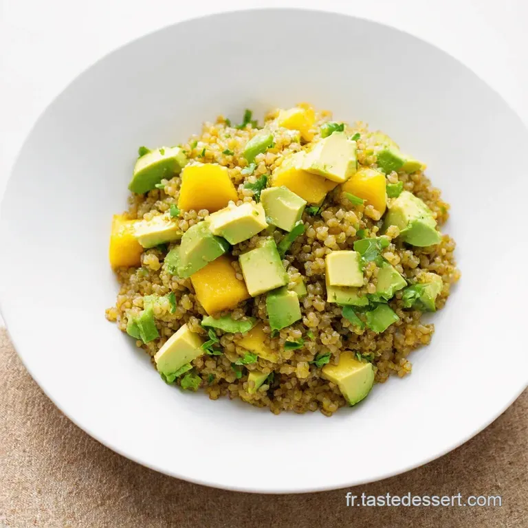 Salade Quinoa Mangue et Avocat L&Eacute;l&eacute;gance Tropicale