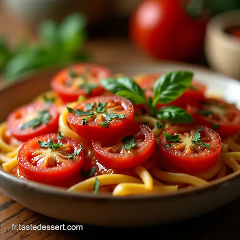 La Symphonie Estivale Salade De Tomates Parfaite Fa&ccedil;on Grandm&egrave;re presentation