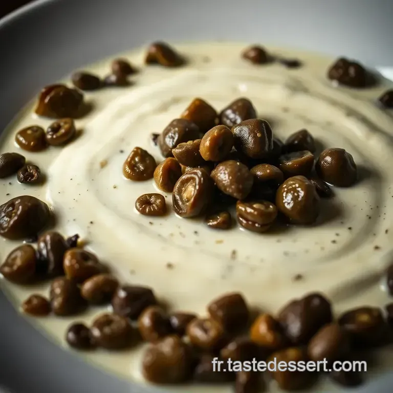 Sauce Morilles Cr&eacute;meuse Aux Champignons presentation