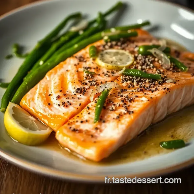 Saumon Aux &Eacute;pinards Cr&eacute;meux presentation