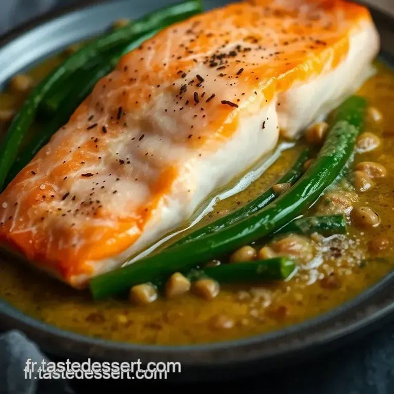 Saumon Tendre Aux &Eacute;pinards Frais Sauce L&eacute;g&egrave;re Au Citron Et &Agrave; La Cr&egrave;me presentation