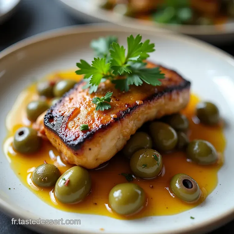 Saut&eacute; de Veau Comme chez Mamie aux Olives Vertes et Citron Confit