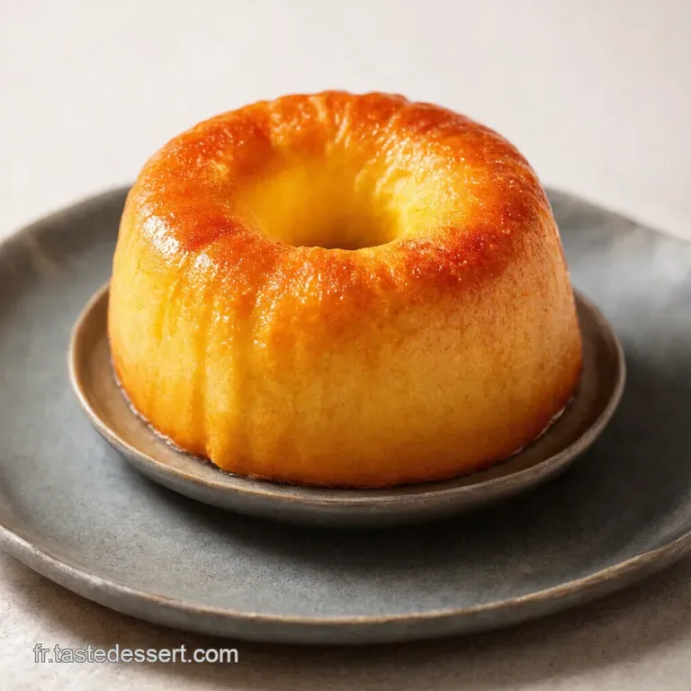 Savarin aux P&ecirc;ches et Sirop de Th&eacute; au Jasmin
