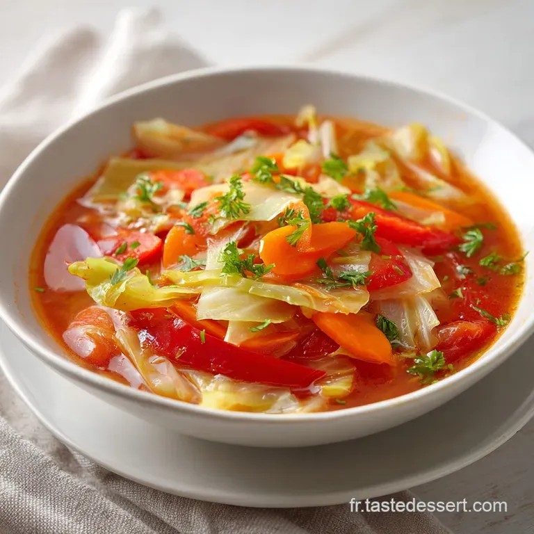 Soupe aux Choux R&eacute;gime: Bouillon D&eacute;tox