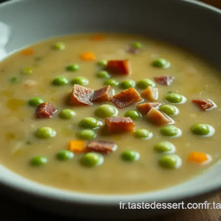 Soupe de Pois Cass&eacute;s Cr&eacute;meuse &agrave; la Fran&ccedil;aise
