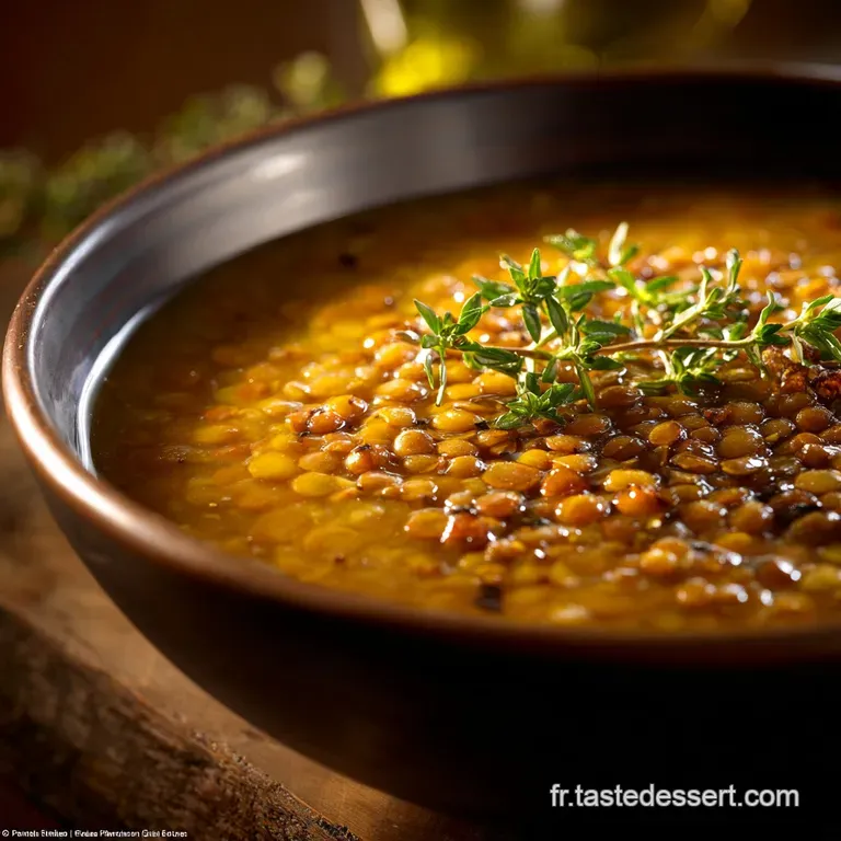 Soupe De Lentilles Au Cumin Notre Velout&eacute; Cr&eacute;meux Aux Lentilles Du Puy Aop presentation