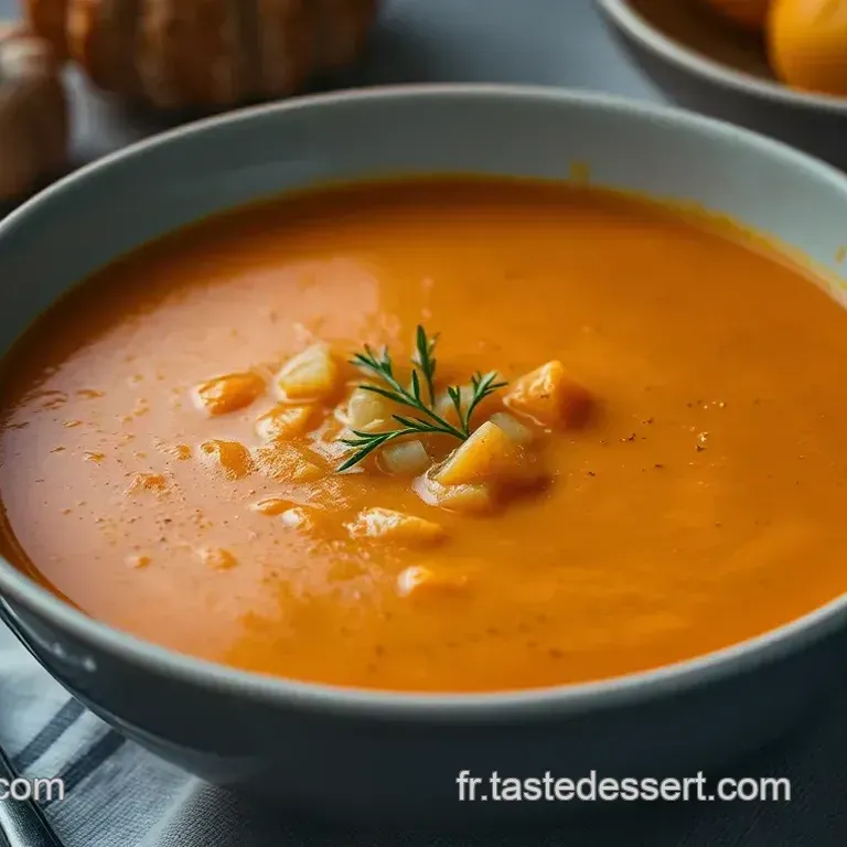 Soupe Velout&eacute;e de Potimarron et Ch&acirc;taignes