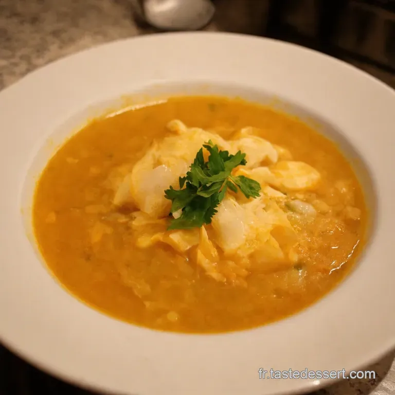 Soupe Velout&eacute;e Topinambours Dorade Cro&ucirc;tons A&iuml;oli presentation
