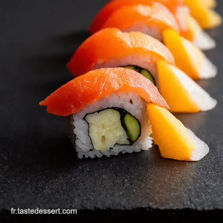 Sushis Sucr&eacute;s aux Fruits Mangue Coco