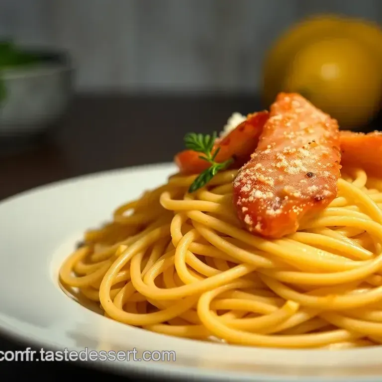 Tagliatelles cr&eacute;meuses au saumon fum&eacute; et aux herbes fra&icirc;ches