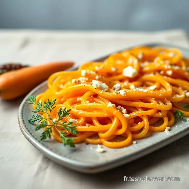 Tagliatelles de Carottes au Chèvre Frais : Recette Facile et Gourmande!