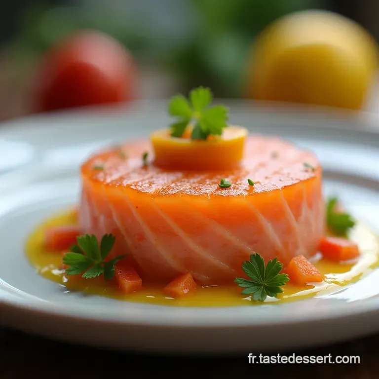 Tartare de Saumon Signature L&Eacute;quilibre Parfait entre Agrumes et C&acirc;pres