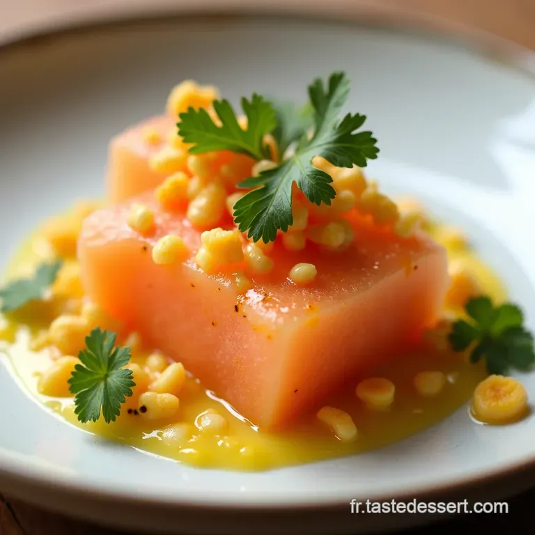 Le Soleil dans lAssiette Tartare Fra&icirc;cheur de Melon et Concombre
